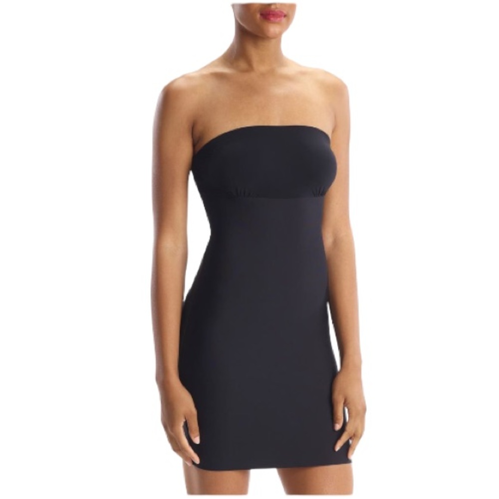 SPANX Black Strapless Slip Chemise